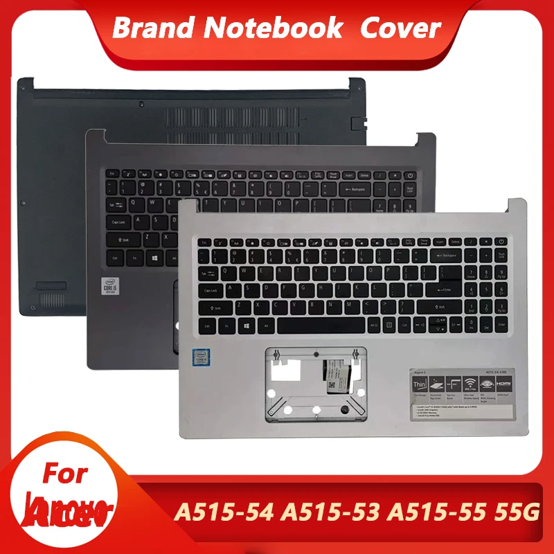 

95% NEW Original For Acer Aspire 5 A515-54 A515-53 A515-55 A515-55G S50-51 N18Q13 Palmrest With Keyboard Bottom Case Lower Cover
