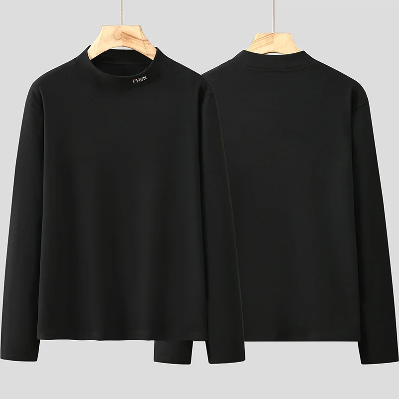 50 00 кг Зимняя базовая рубашка Fat Man с высоким воротником и длинными рукавами