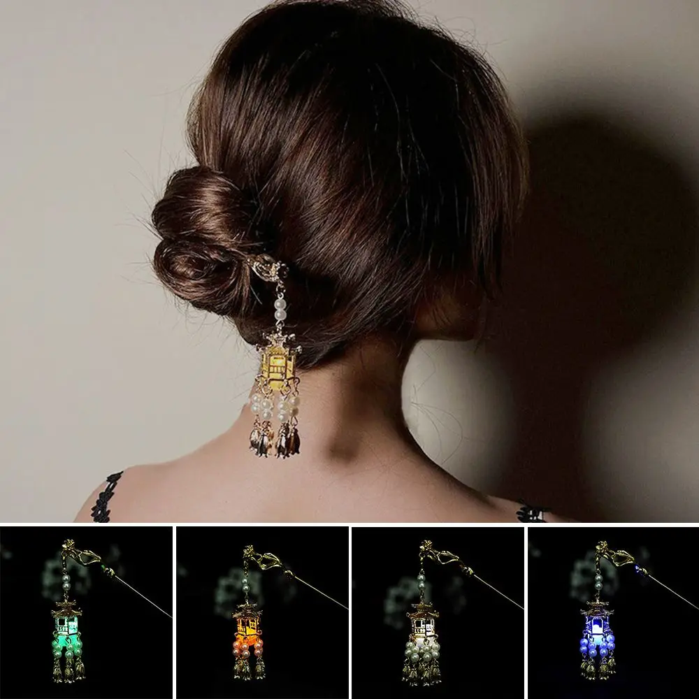 

Шпилька для волос в стиле ретро с изысканным дворцовым фонариком и кисточкой, шпильки для волос, инструменты для укладки волос, аксессуары для волос