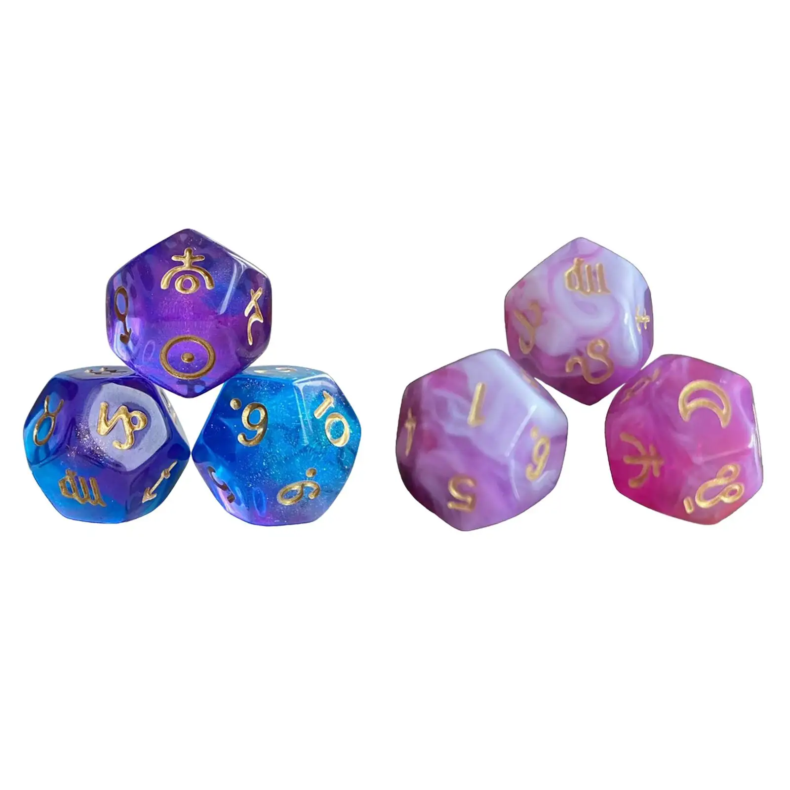 

3 шт., Декоративные Акриловые Игральные Кости D12