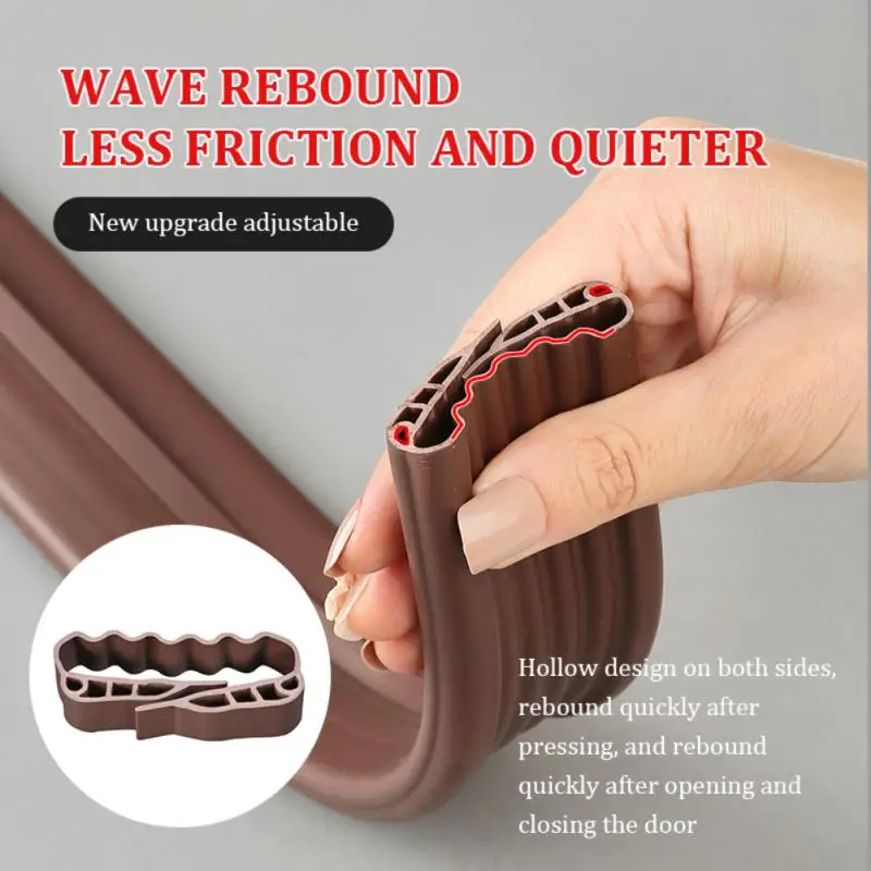 

New PVC Soft Under Door Draft Blocker Insulator Doors Bottom Sealing Strip Stopper Weather Stripping Seal Strips Guard