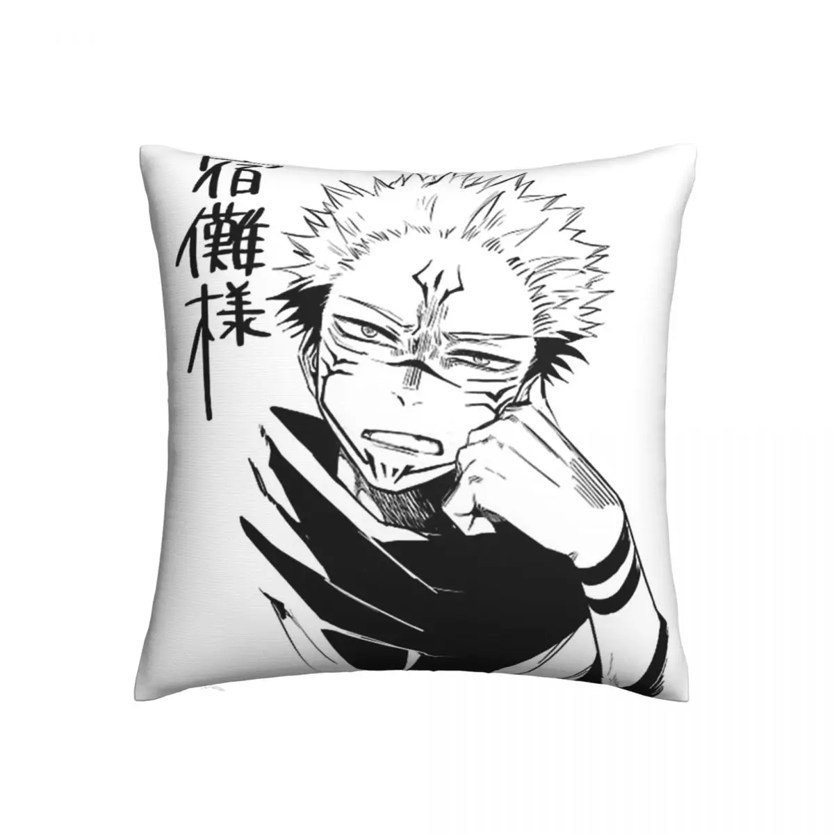 

Sukuna Hug Pillowcase Jujutsu Kaisen Anime Backpack Cushion Livingroom DIY Printed Chair Coussin Covers Decorative