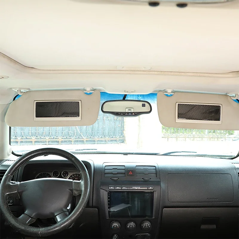 Для Hummer H3 2005-2009 мягкое углеродное волокно на крышу автомобиля солнцезащитный
