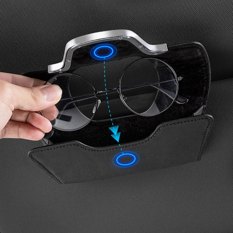 Автомобильный замшевый кожаный салон автомобиля солнцезащитный козырек очки