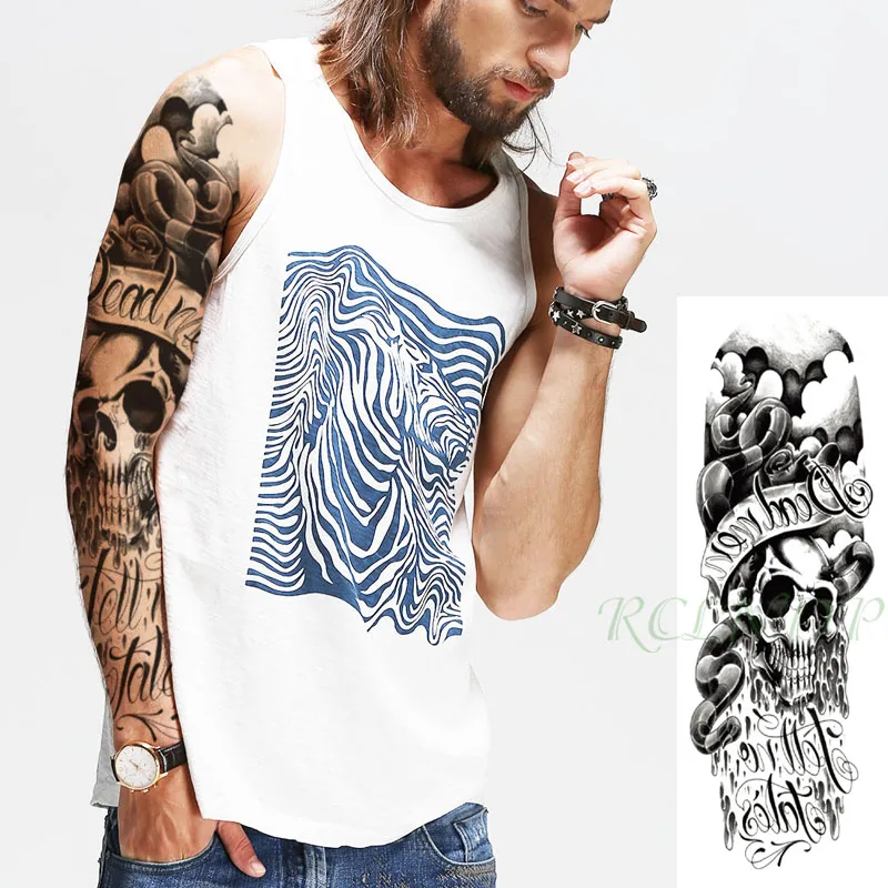 Водостойкая временная татуировка-наклейка цвет черный искусственная татуировка