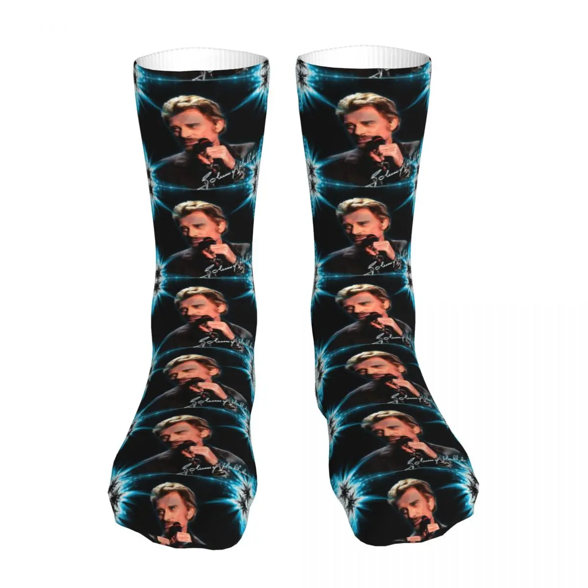 

Tribute Johnny Hallyday Sock Socks Men Women Polyester Stockings Customizable Design