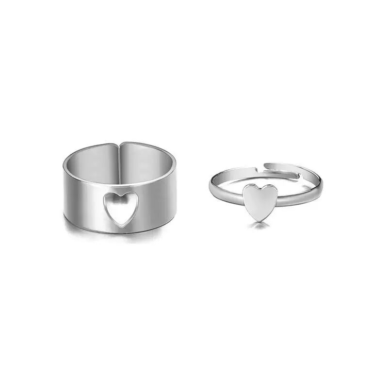 

European and American love opening rings, fashion trend, simple and generous, girls love