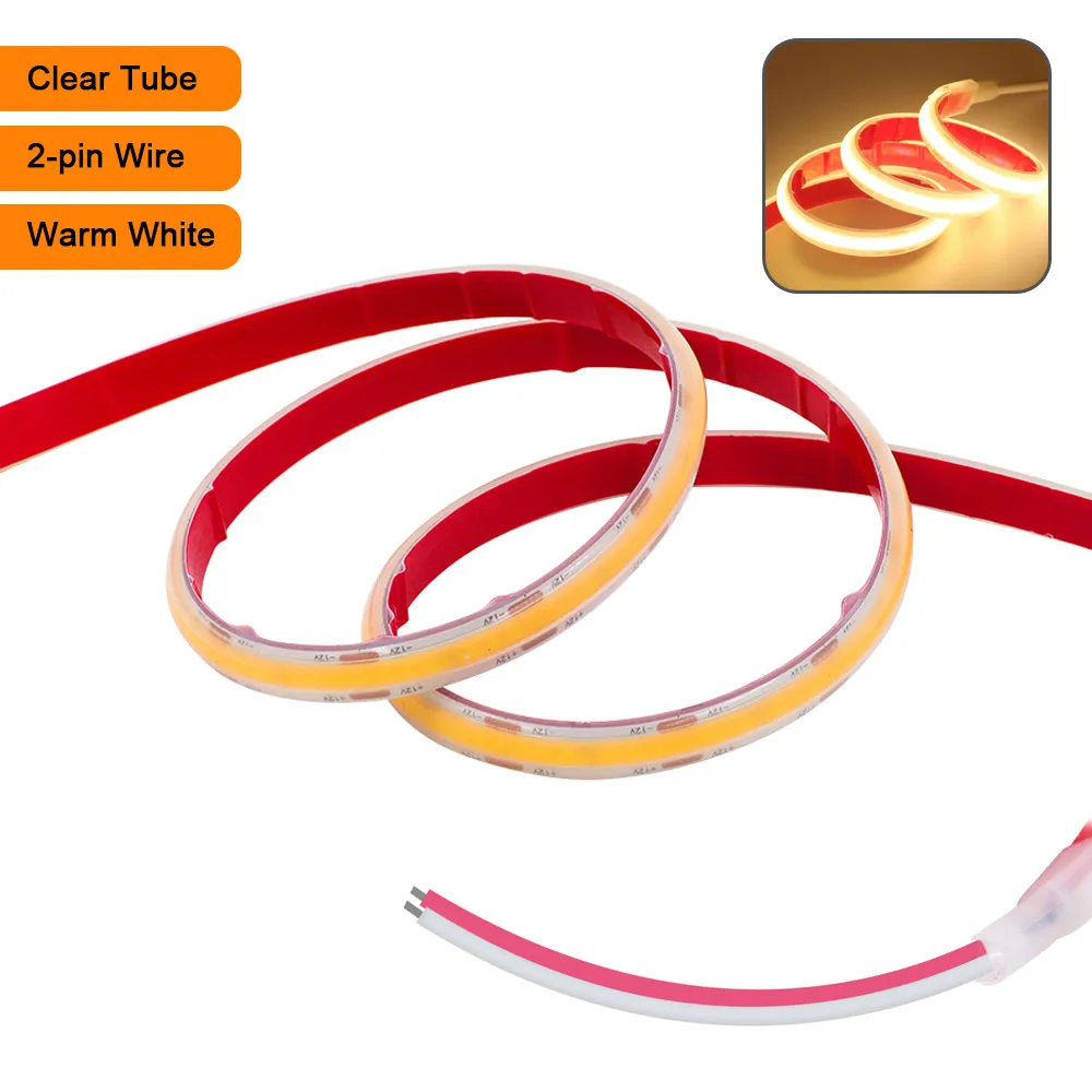 RAZEND Водонепроницаемая светодиодная лента COB 320 светодиодов/м