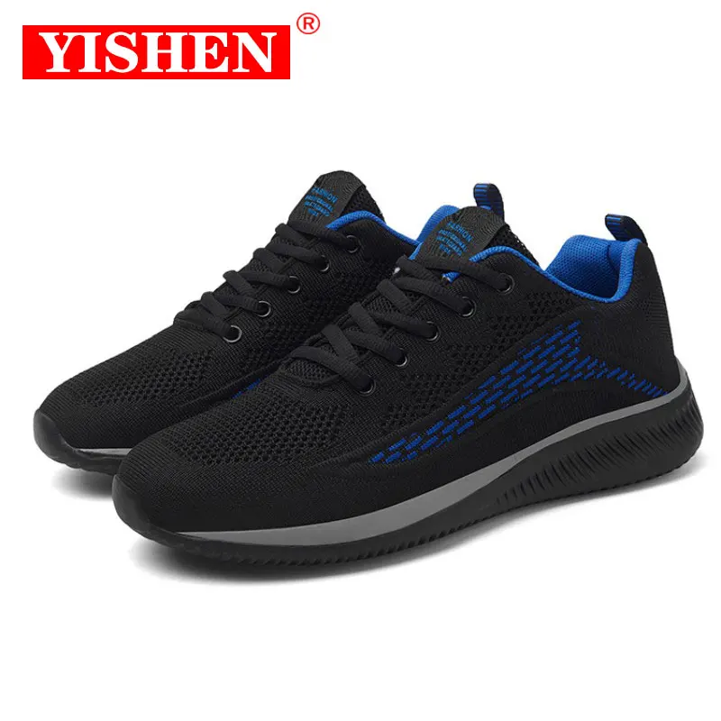 

YISHEN Sneakers Men Knit Breathable Casual Shoes Walking Trendy Sneakers Zapatillas Hombre Training Sports Tennis Shoes For Men