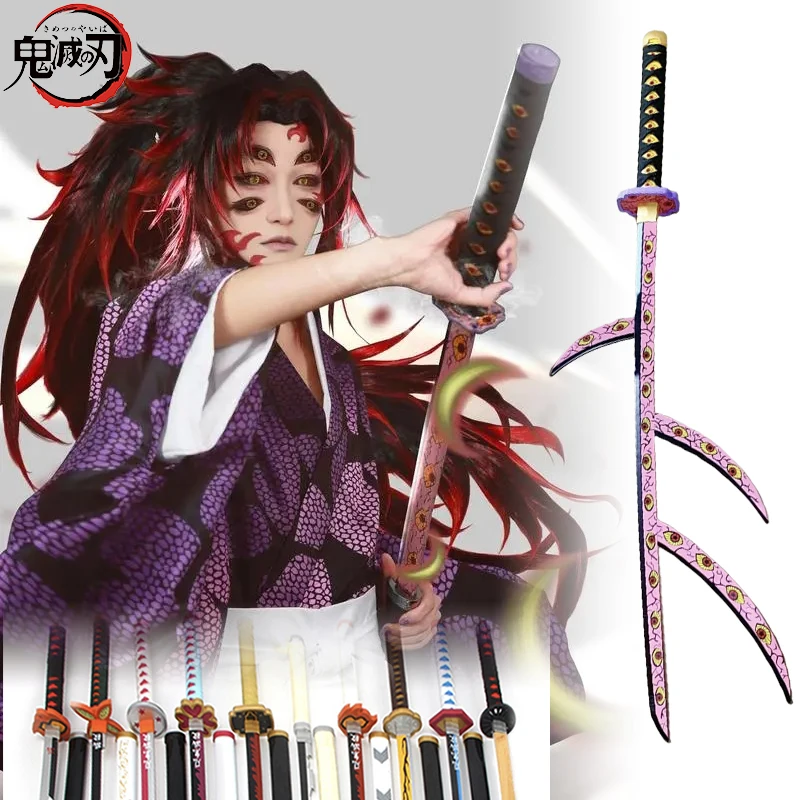 

Kokushibo Demon Slayer Anime Katana Swords Model Cosplay Prop Kimetsu No Yaiba Ninja Weapon Blade Wooden Katana Kid Toys Gift