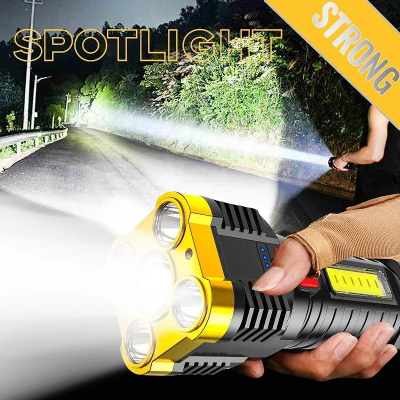 

4 светодиода фонарик супер мощный свет вспышки мини портативный 20w лампа водонепроницаемый со встроенным 1200Ma аккумулятор USB перезаряжаемые COB светодиодный фонарик