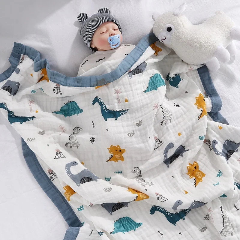 

Cartoon children's Bath Towel Six Layer Gauze Children's Quilt Blanket Kindergarten Autumn And Winter Baby Towel Quilt