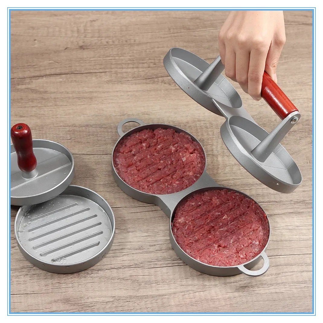 

Food Press Hamburger Mold Accessories Meat Maker Tool Patty Molds Grill Kitchen Round Cutlet Non-stick Pie Burger Patties Mould