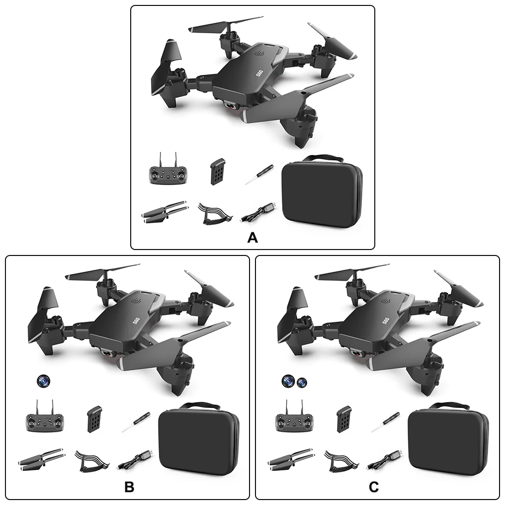 

Мини-Дрон складной с Wi-Fi и пультом ДУ