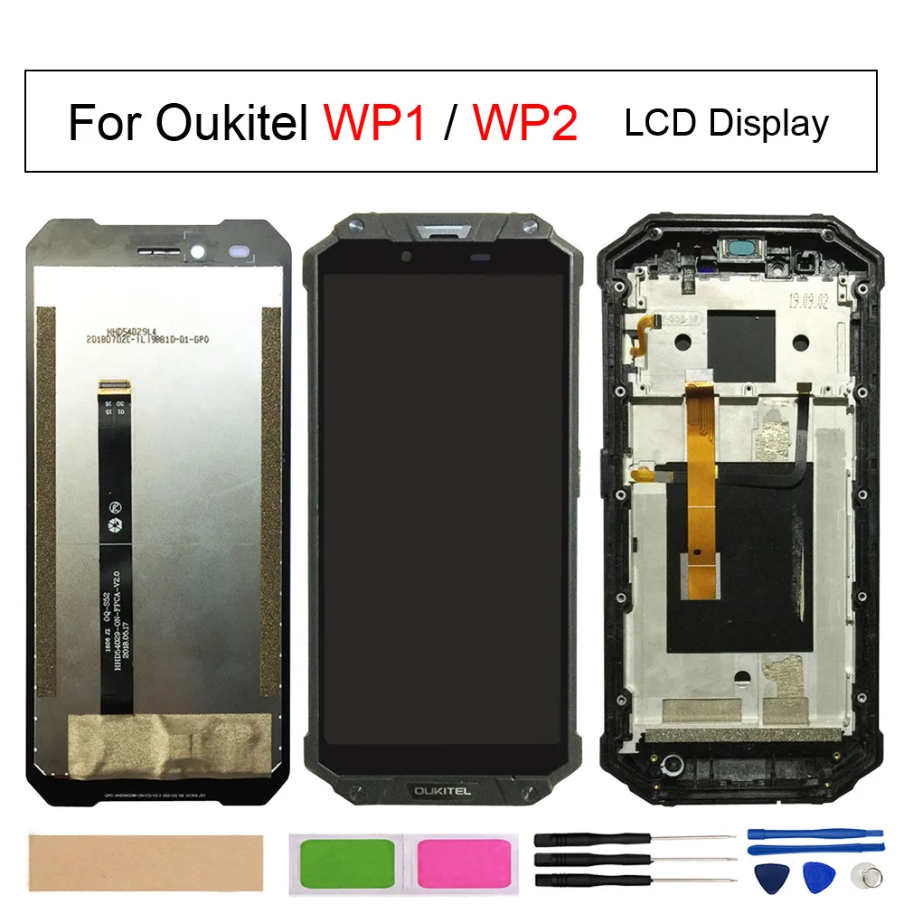 Сменный ЖК-экран для Oukitel WP2 WP1, ЖК-дисплей, экран с дигитайзером в сборе + Инструменты + бесплатная доставка