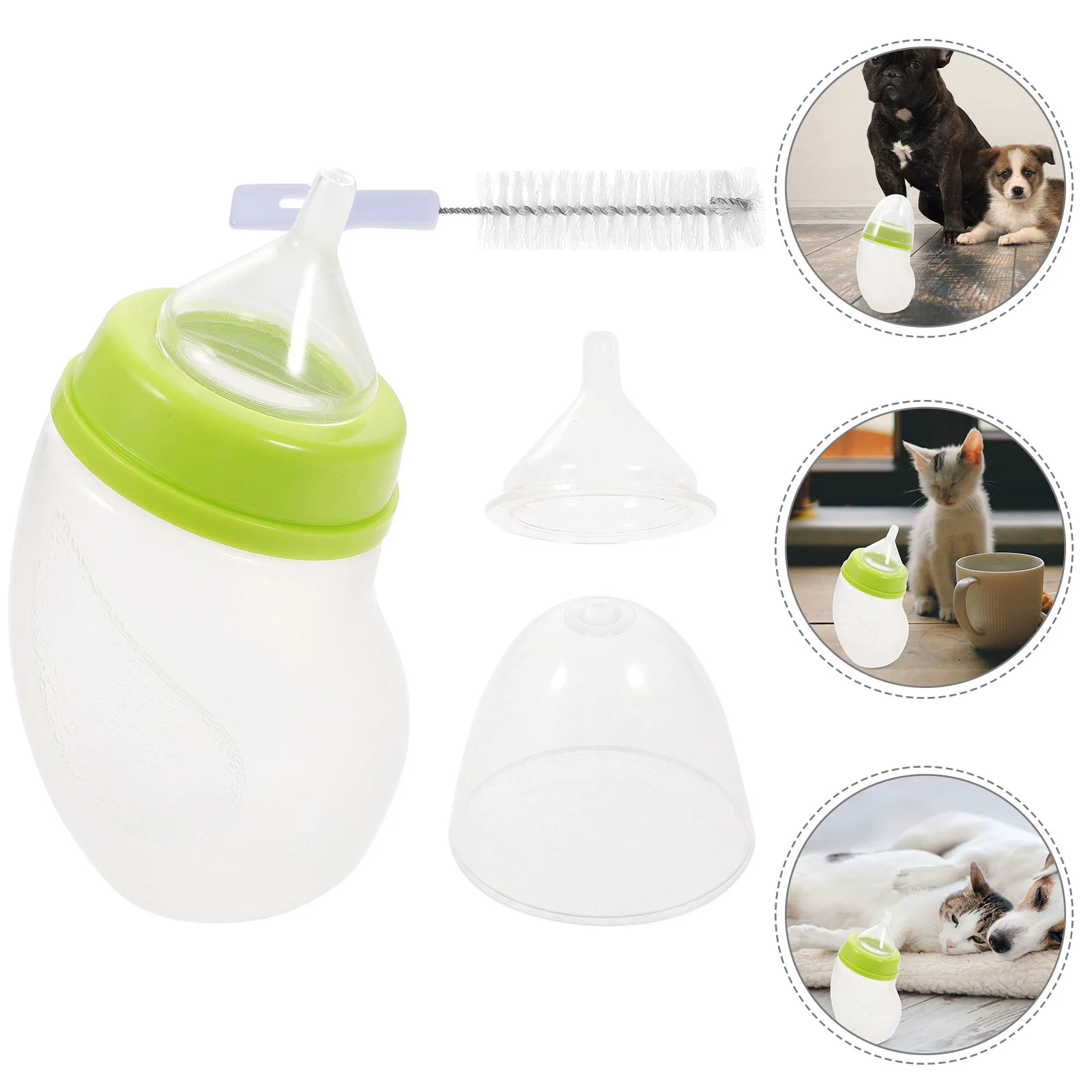 

Nursing Bottle Kits- Feeding Bottle Feeding Tool Puppy Bottles for Kitten Puppy Small Feeding Tool ( )