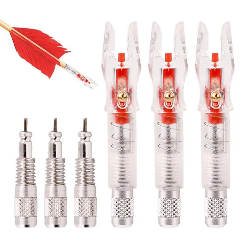 

Lighted Nocks Luminous Dart Nock Ultra Bright Light Up Nock 0.24inch Inside Diameter Battery Operated Lighted Nocks Universal