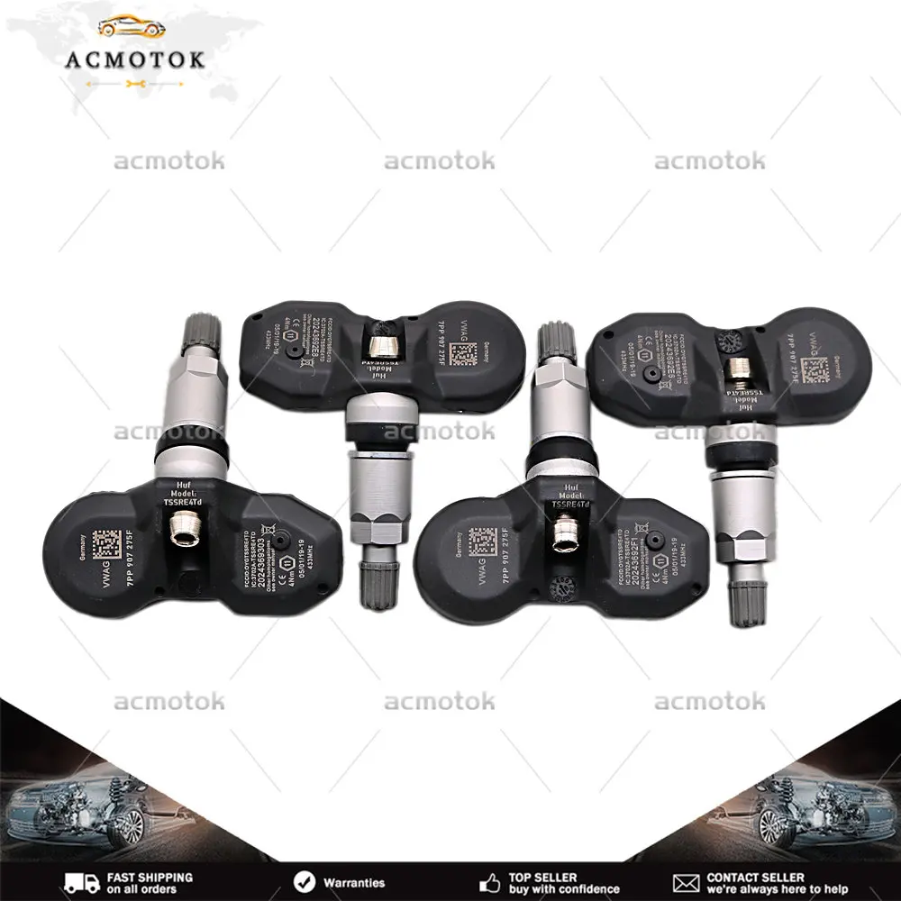 Датчик давления в шинах 4X 7PP907275F 95560602100 4F0907275D TPMS 433 МГц для Audi A4 A6 A8 R8 Q7 PORSCHE BOXSTER VOLKSWAGEN TOUAREG Датчик давления в шинах 4X 7PP907275F 95560602100 4F0907275D TPMS 433 МГц для Audi A4 A6 A8 R8 Q7 PORSCHE BOXSTER VOLKSWAGEN TOUAREG