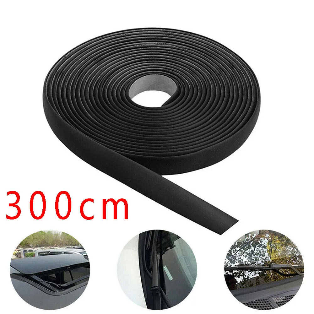 

Decorative Weatherstrip Protective Car Sealing Strip Guard Black 3 Meter Window Windshield Leakproof High quality