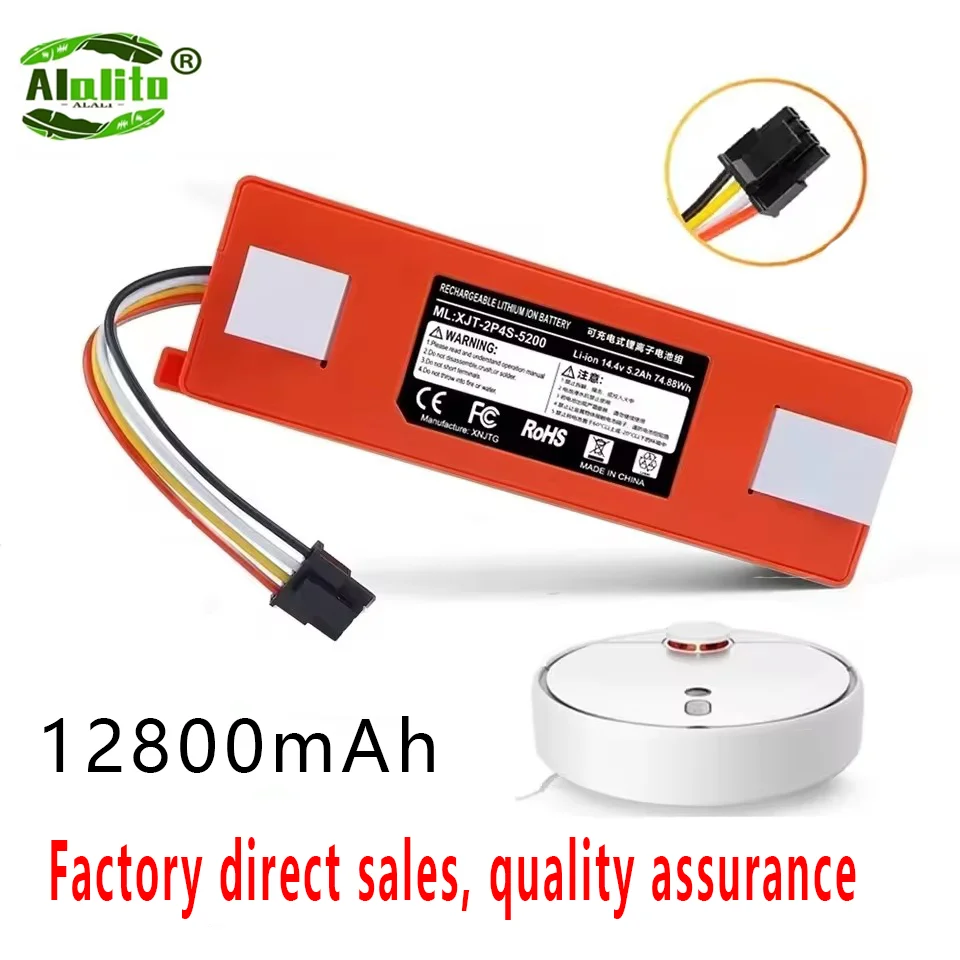 Сменный аккумулятор 14 4 В 12800 мАч для Roborock S6 S7 MaxV Q5 Q7 MAX аксессуары робота-пылесоса
