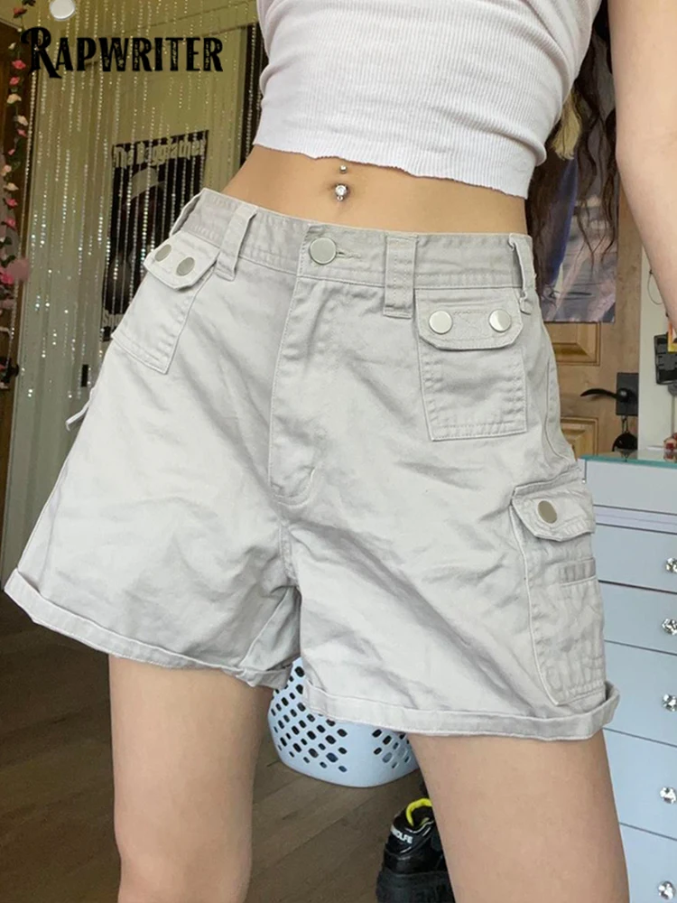 

Шорты женские повседневные Прямые с низкой посадкой и карманами