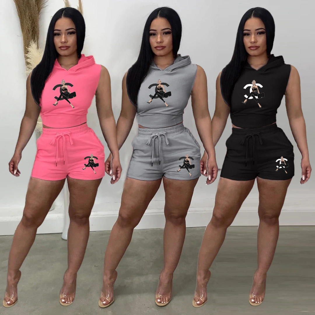 

Spring Winter 2 Piece Set Jogging Women Hoodies Pants Printed Sportswear Suits Thicken Warm Ladies Girls Hoodie Sets Tracksuits