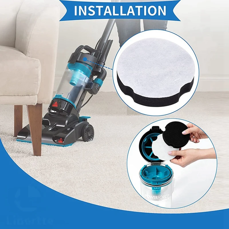 Фильтр для пылесоса Bissell Powerforce деталь 1604896 12 шт. аксессуары компактного легкого