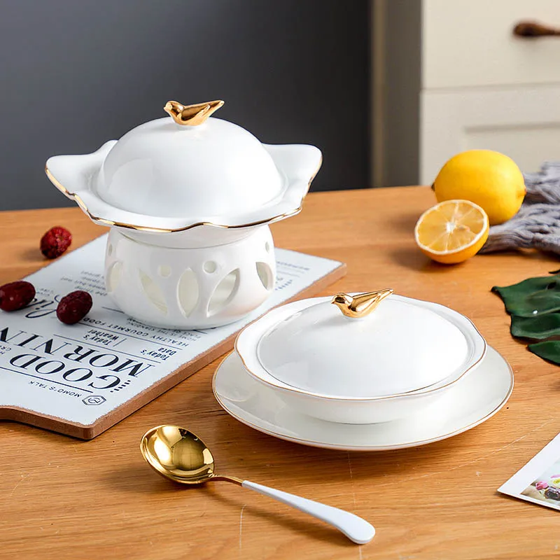 Приклеивающаяся тарелка с изображением проса рыбы крыльев птичьего гнезда