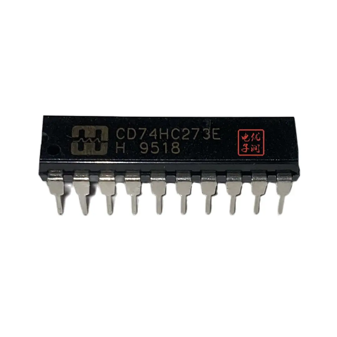 

10PCS/ CD74HC273E [Original Authentic] DIP-20 with Reset High Speed CMOS Logic Octal D Trigger