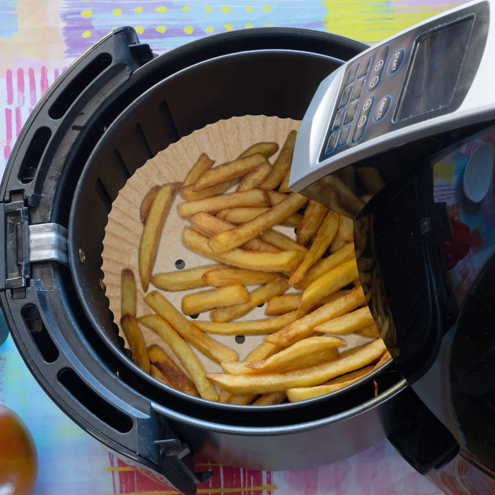 

Air Fryer Paper Liners Liner Airfryerparchment Baking Non Cupcakedisposal Accessories Stick Pan Pastry Fryers Oilproof Cake