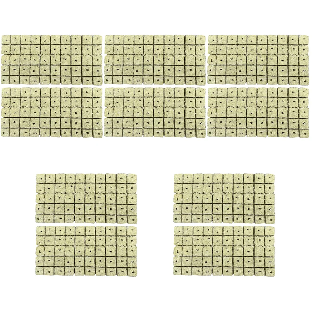 

500 pcs Gardening Stone Wool Starters Wool Cube Propagation Grow Cubes Planting Supplies Nutrient Soil