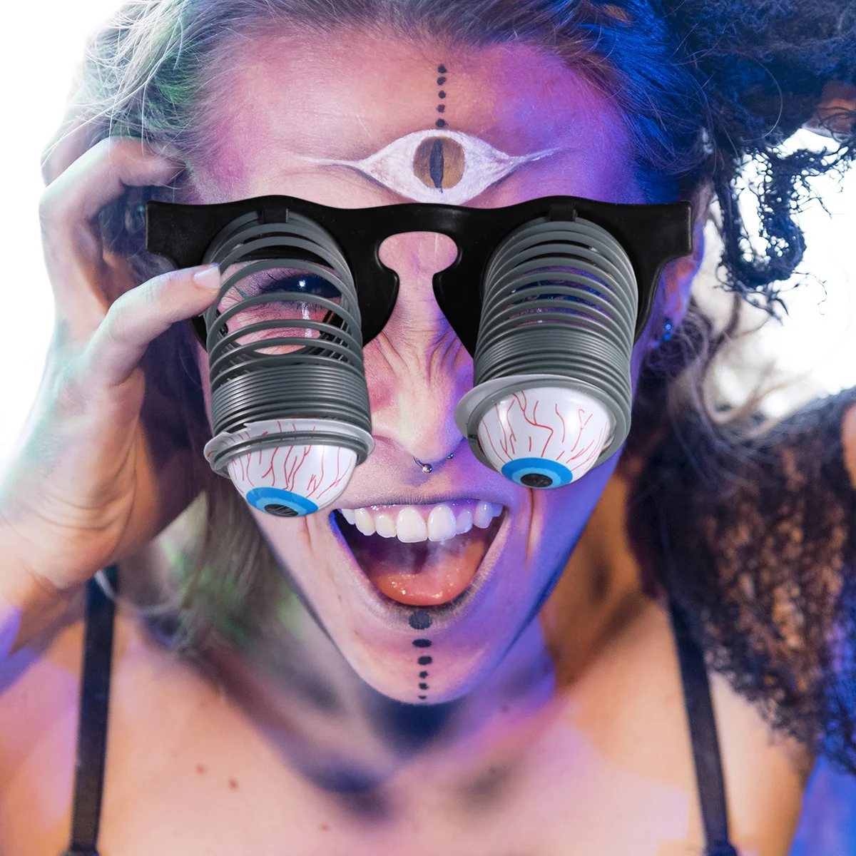 

3 Eyeball Costume Accessories Denture Gag