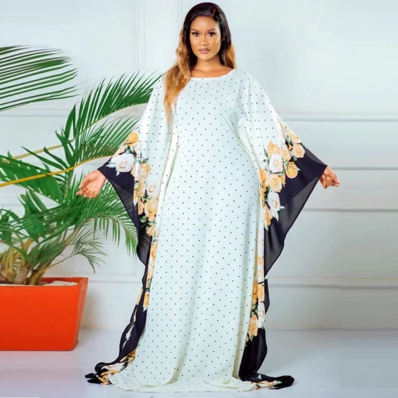 

African Dresses For Women Vetement Femme Dashiki Abaya Print Maxi Dress Autumn New Africa Clothes Dashiki Ankara Dresses