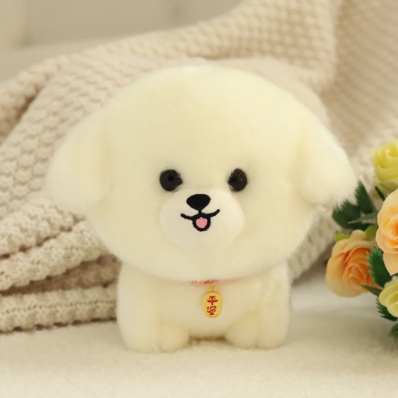 Фото ZU Kawaii Плюшевые Домашние животные реалистичный пушистый щенок Мягкая кукла милый маленький Чов Померанский корги Йорки плюшевые игрушки с о... №5