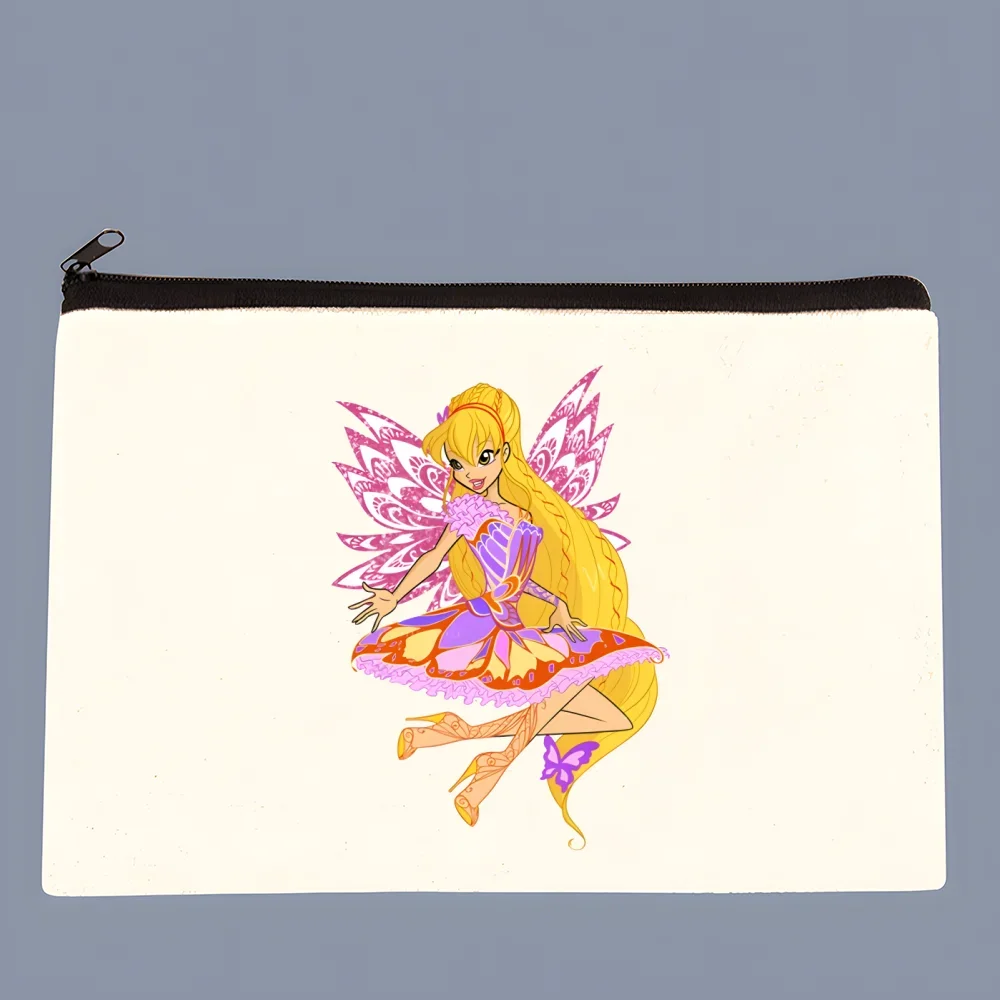 Кошелек для монет с героями мультфильмов Винкс Бабочка женский холщовый