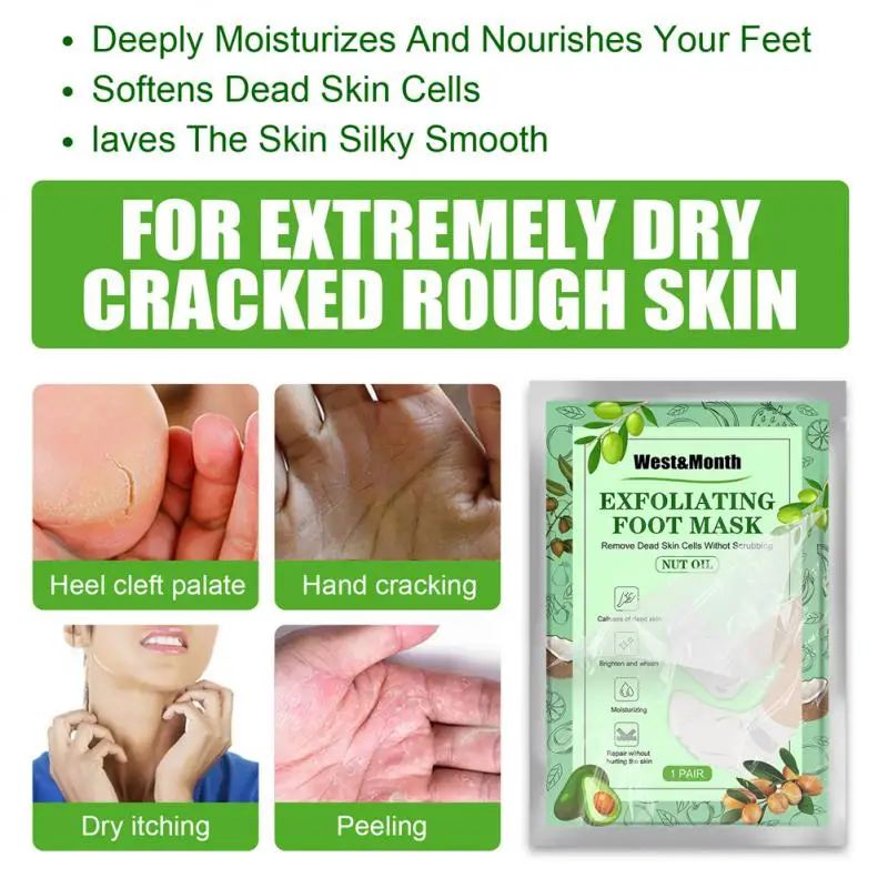 

Exfoliating Moisturizing Softening Revitalizing Smoothing Professional Foot Spa At Home Foot Mask For Dry And Cracked Heels