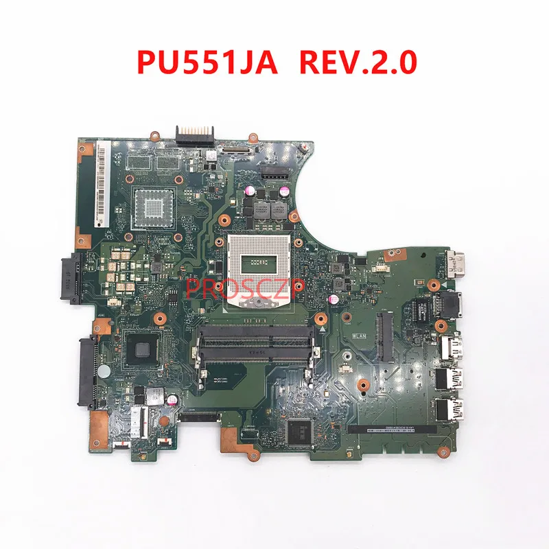 High Quality For ASUS PU551 PU551J PU551D PU551JA REV.2.0 Laptop Motherboard With HM87 100% Full Tested Working Well