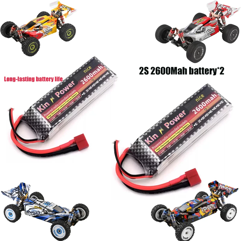 Фото WLtoys 124007 124019 104009 144001 7,4 В 2S 2600 мАч 25C Обновление Lipo Батарея Радиоуправляемые автомобили для взрослых автомобильные аксессуары Зарядное устройство с двумя портами №4