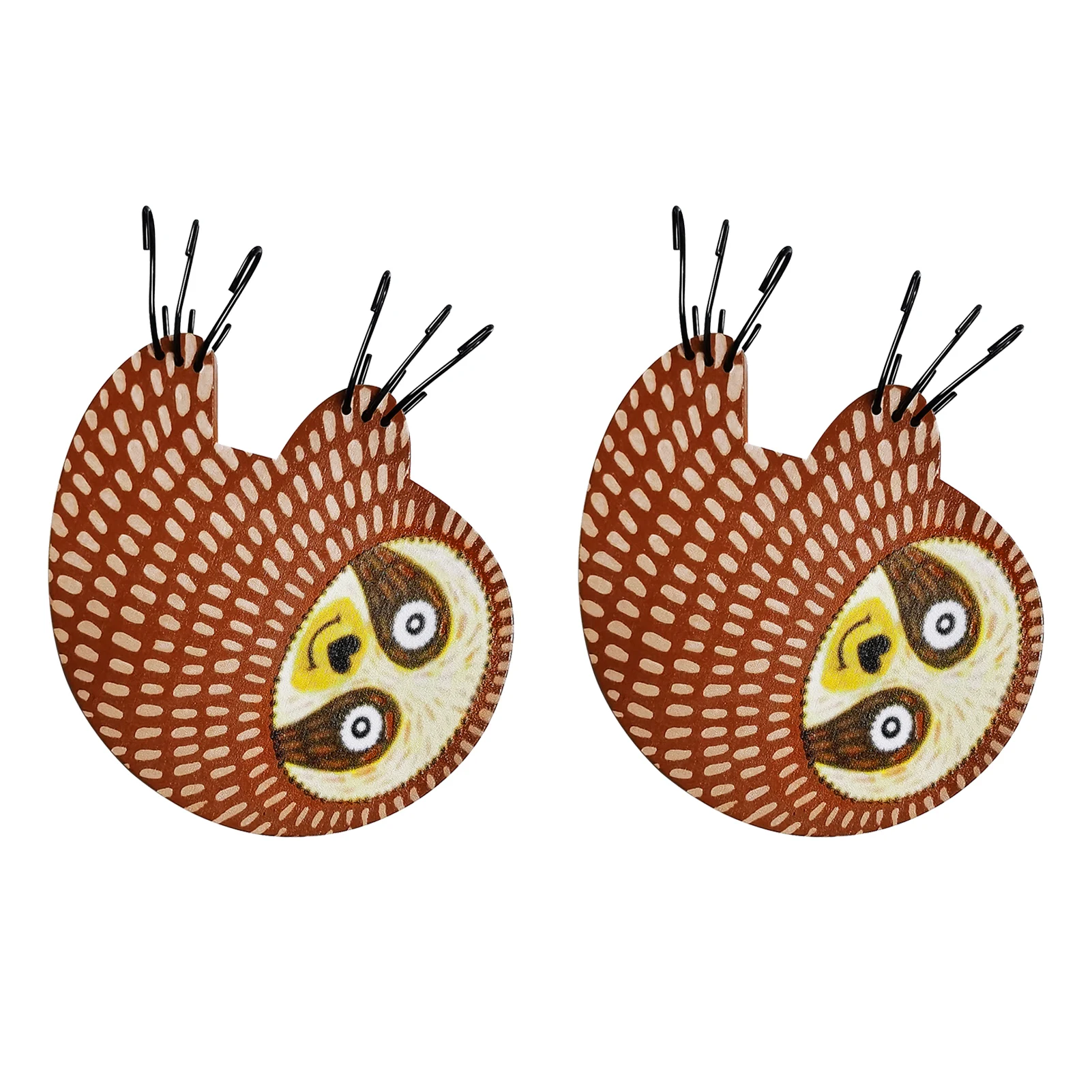 

DIY Wooden Sloth PendantAdorable Cartoon Animal Hang Ornaments To Hang In Plants Flowery Branch For Home Office Garden Potted