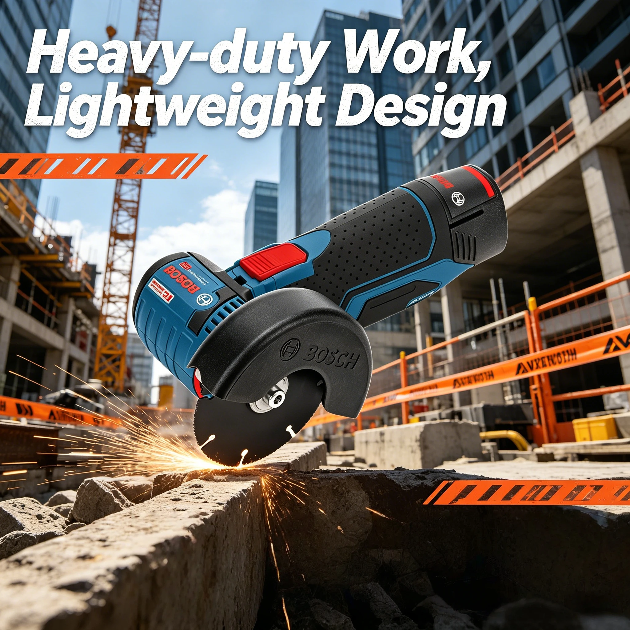 Фото Новая мини-шлифовальная машина Bosch GWS 12V-76, с фиксатором шпинделя для быстрой замены дисков, прочный корпус для домашнего и легкого профессионального использования №2