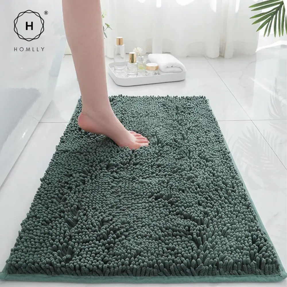Homlly Chenille Роскошный дверной коврик для ванной комнаты