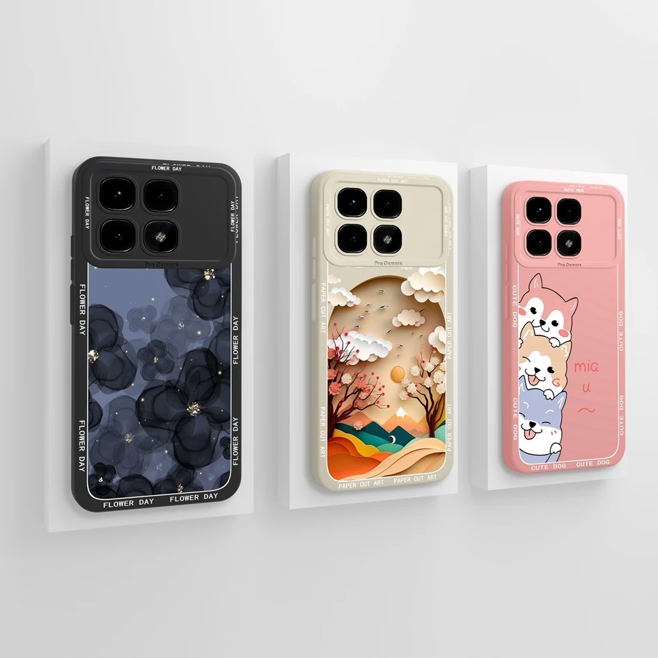 Задняя крышка для Redmi K70 Ultra Shell милые мягкие силиконовые противоударные защитные