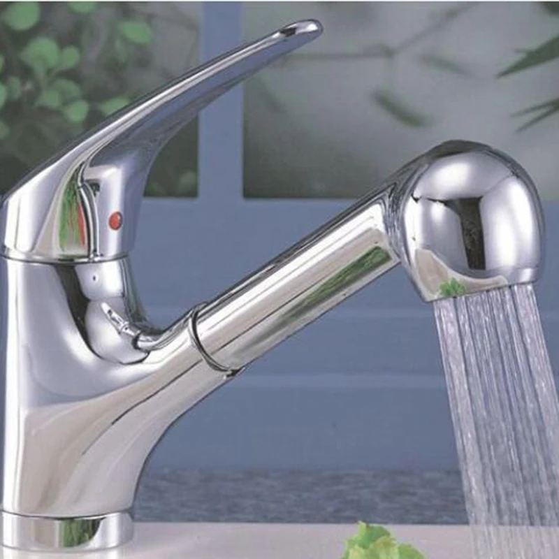 

Home Kitchen Faucet Spray Sink Chrome Sprayer Shower Pull Out Replacement Head Water Sink Mixer Tap Accessories Tool