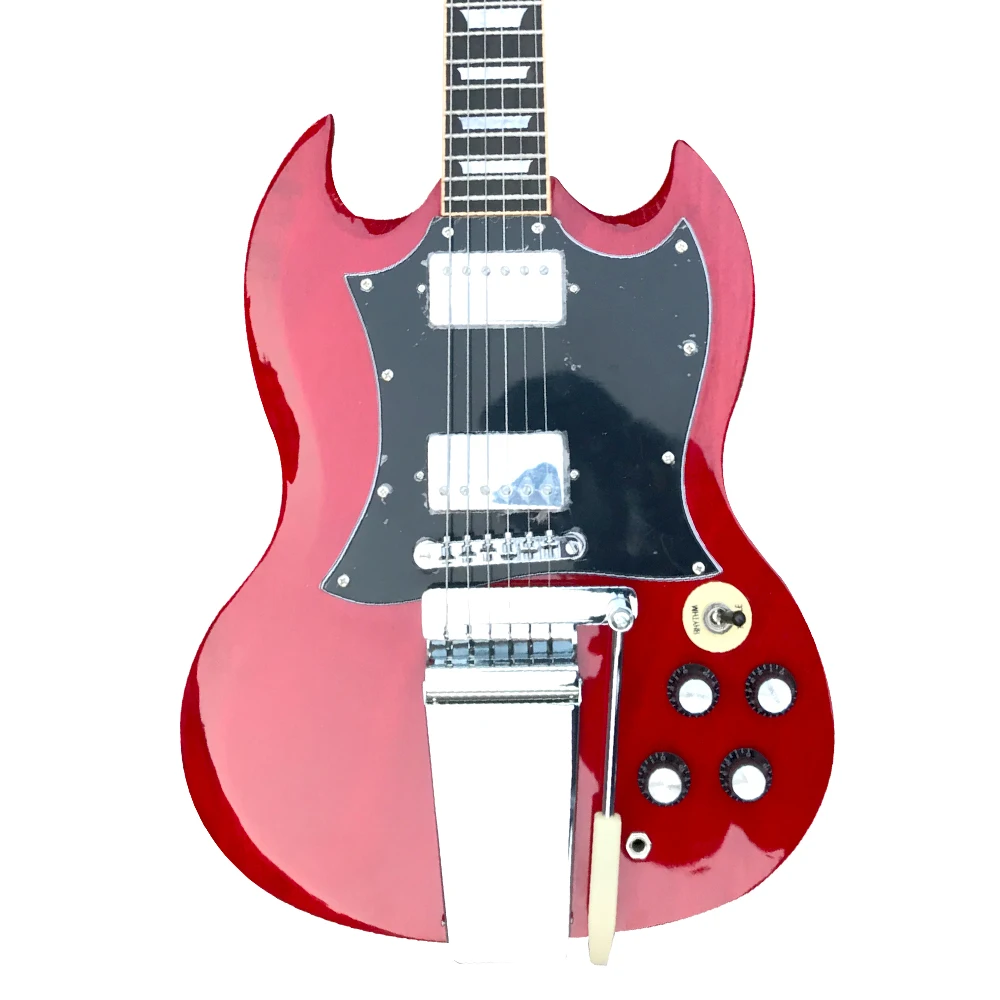 

Электрогитара Bigsby Tremolo, Высококачественная электрогитара SG, с ладами, бесплатная доставка