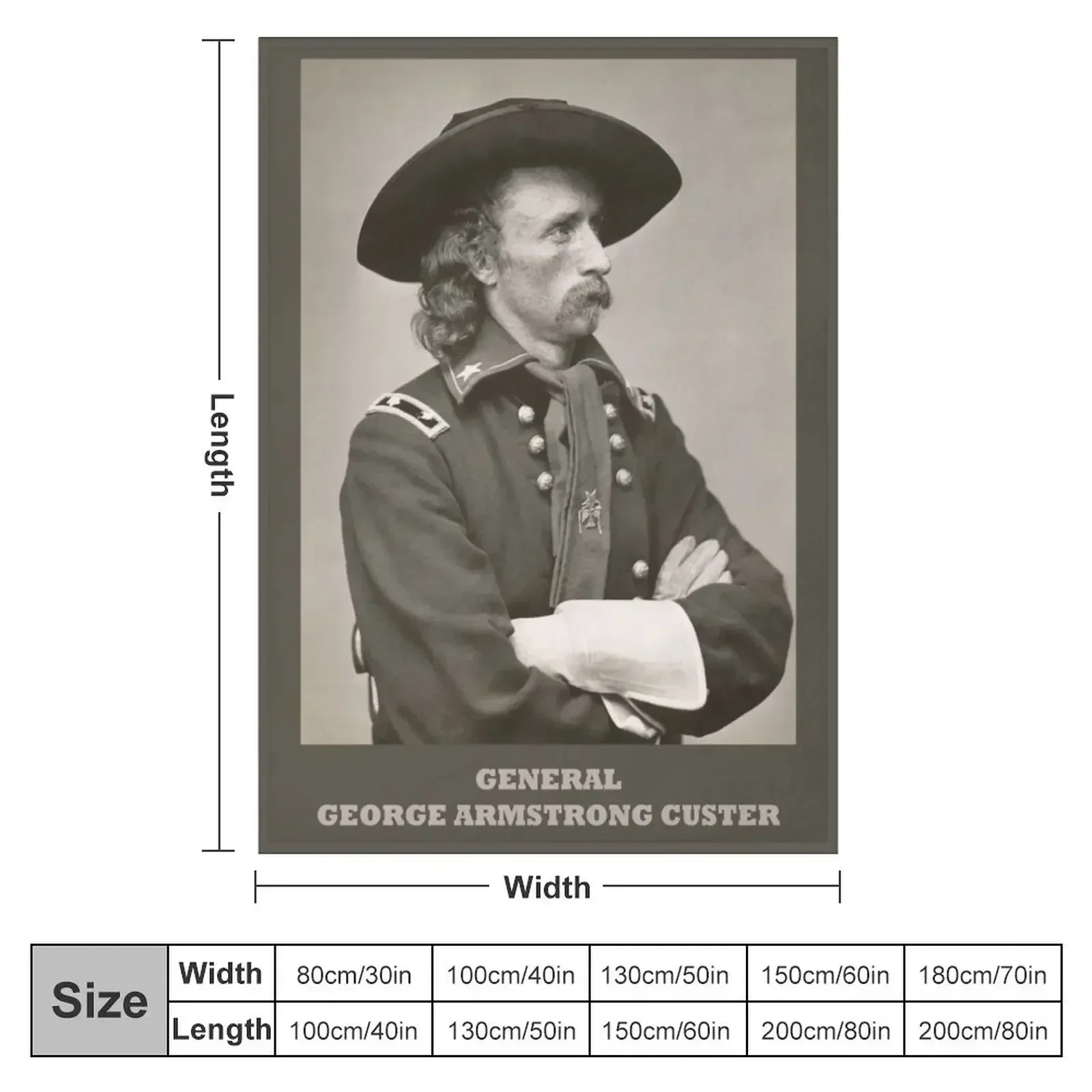 Новое одеяло General George Armstrong Custer пушистое термобелье для путешествий зимние