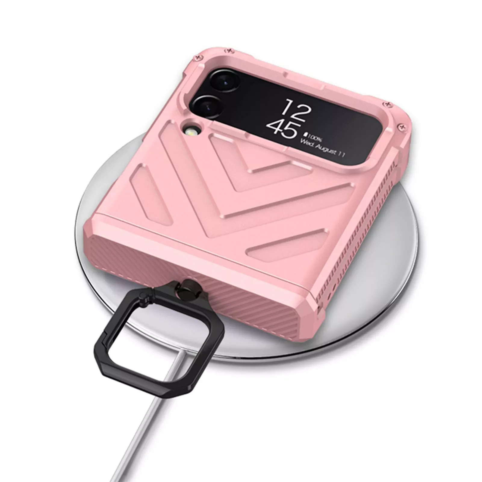 

Модный чехол с кольцом-держателем для телефона Galaxy Flip 3 5G противоударный чехол для Galaxy Z Flip3 Zflip3 с полным покрытием