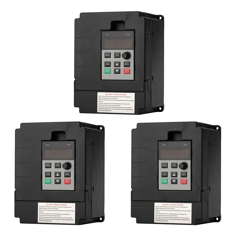 

3X 2.2KW 220V Variable Frequency Drive Inverter Single To 3 Phase CNC VFD Universal