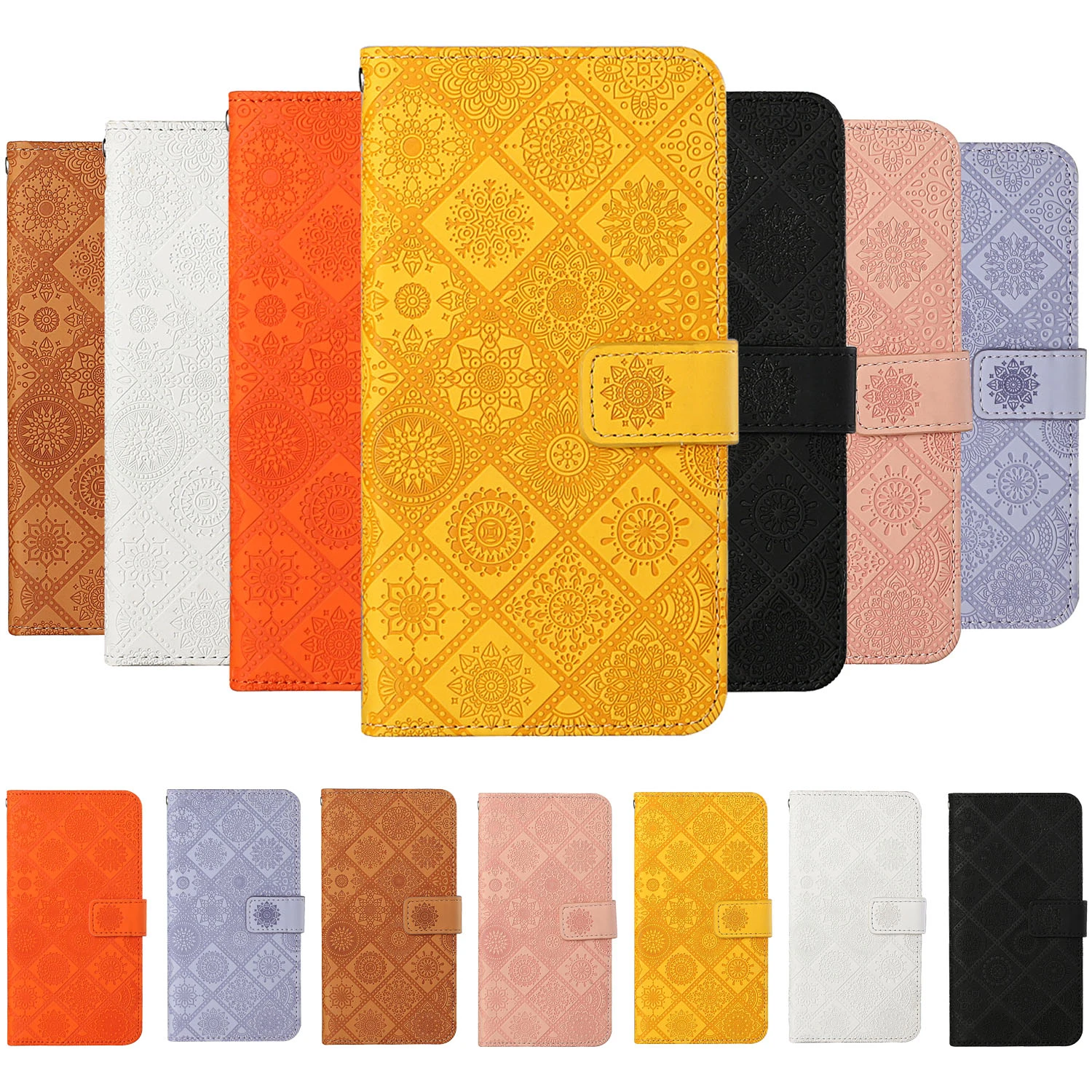 

Pattern Flip Walle Leather Phone Case For iPhone 6 7 8 SE 13 6S Plus 12 11 Pro X XS XR Max Card Holder Stand Book Cover