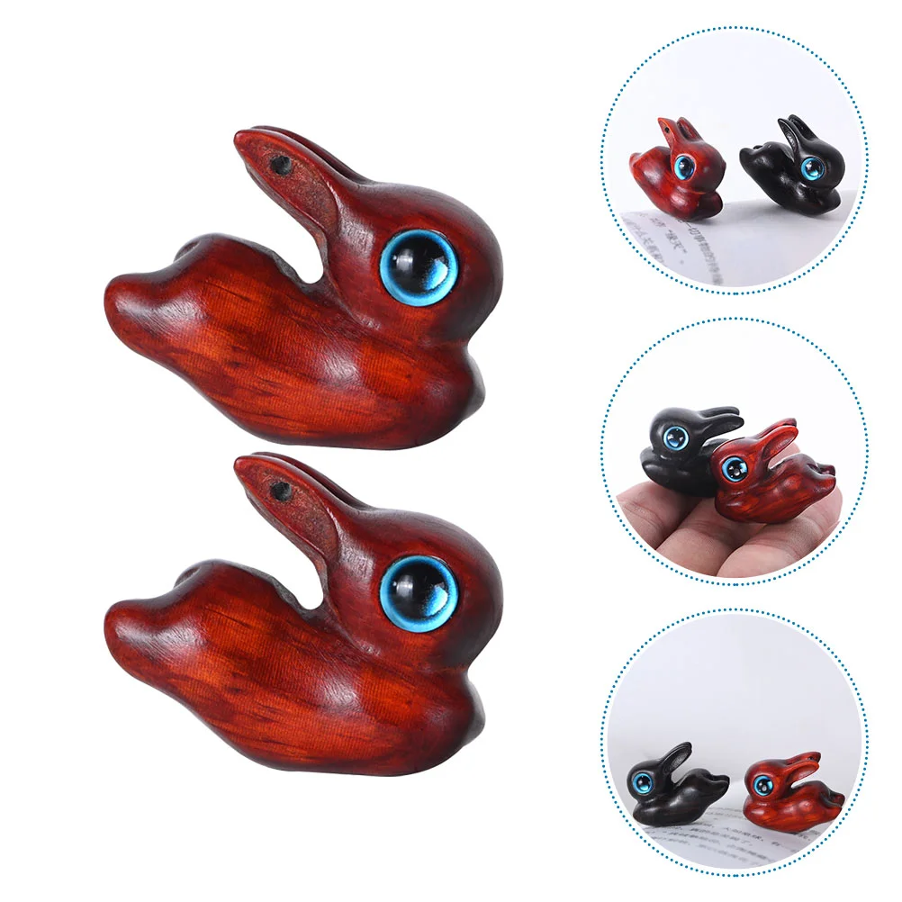 

Rabbit Bunny Figurine Zodiac Shui Feng Mascot Charms Figurines Wooden Yearchinese Pendants Animal Centerpiece Table New Statue