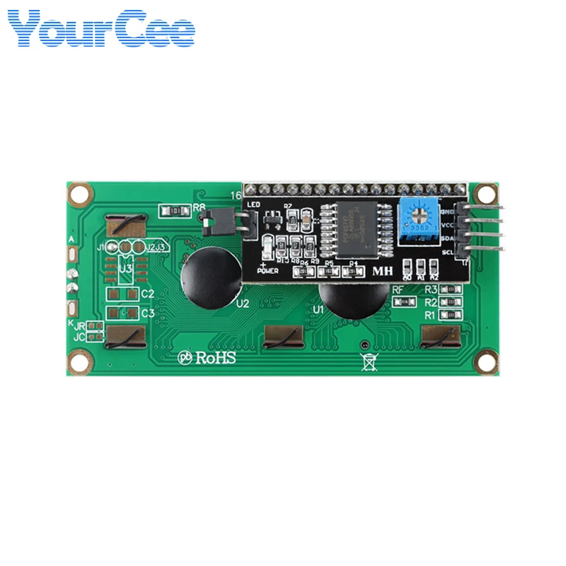 ЖК-дисплей LCD1602 LCD2004 желто-зеленыйсиний с адаптерной платой, интерфейсом I2C IIC, модулем LCD1602A LCD2004A с подсветкой (art.: 3920db215631b) - 3920db215631b